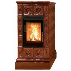 Kachlová Krbová kamna ABX Venezia exklusive, Hnědá